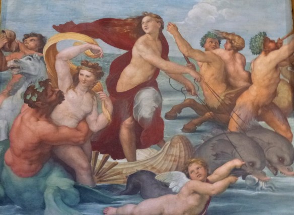El triomf de Galatea, pintura al fresc de Rafael Sanzio a la Vil·la Farnesina, Roma. Fot. Frèia Berg, 2015