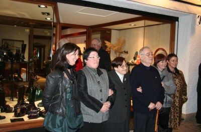 Celebrant el 75è aniversari de Calçats Pañella, el desembre de 2008. 