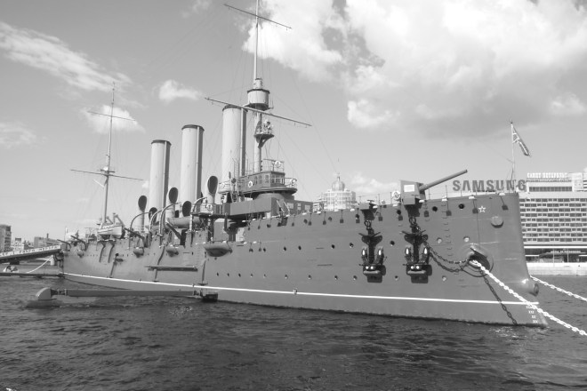 El cuirassat Aurora atract a Sant Petersburg i convertit en museu (2011). Fot. Frèia Berg. 