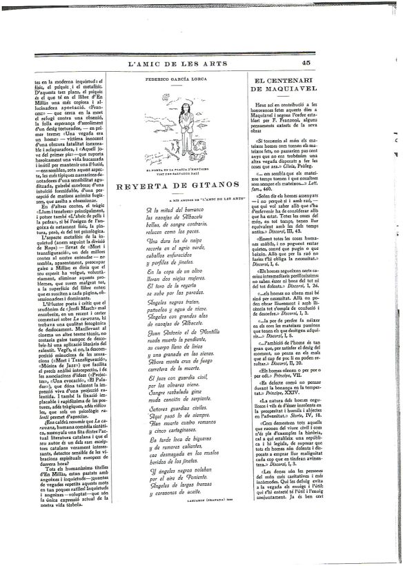 AA. 1928. FGL platja Cadaqués x SD i Reyerta de gitanos