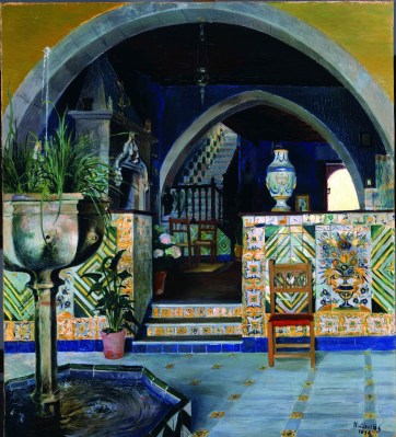 Miquel Utrillo, Interior del Cau Ferrat (1895). Museu de Maricel, Sitges
