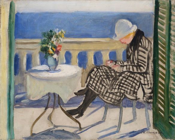 camoin, Lola sur le balcon, 1920, Col part