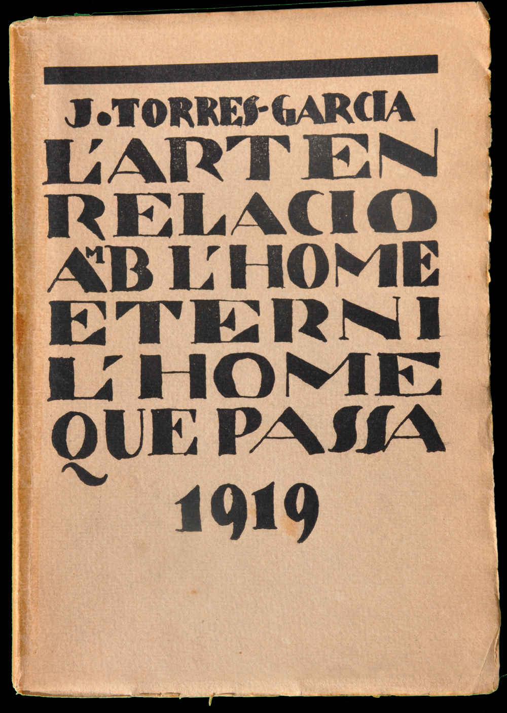Torres-Garcia, L'art en relació amb lhome etern i l'home que passa 1919 còpia